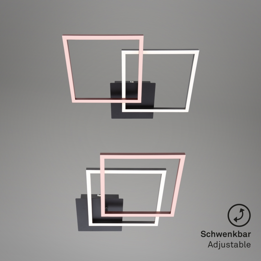 Briloner 3210-015 - LED Prigušiva plafonjera FRAME 2xLED/11W/230V crno