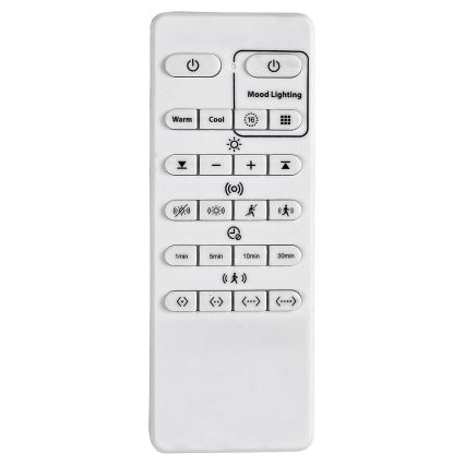 Briloner 3227-015 - LED RGB prigušiva stropna svetiljka sa senzorom TALENA LED/24W/230V crna + daljinski upravljač