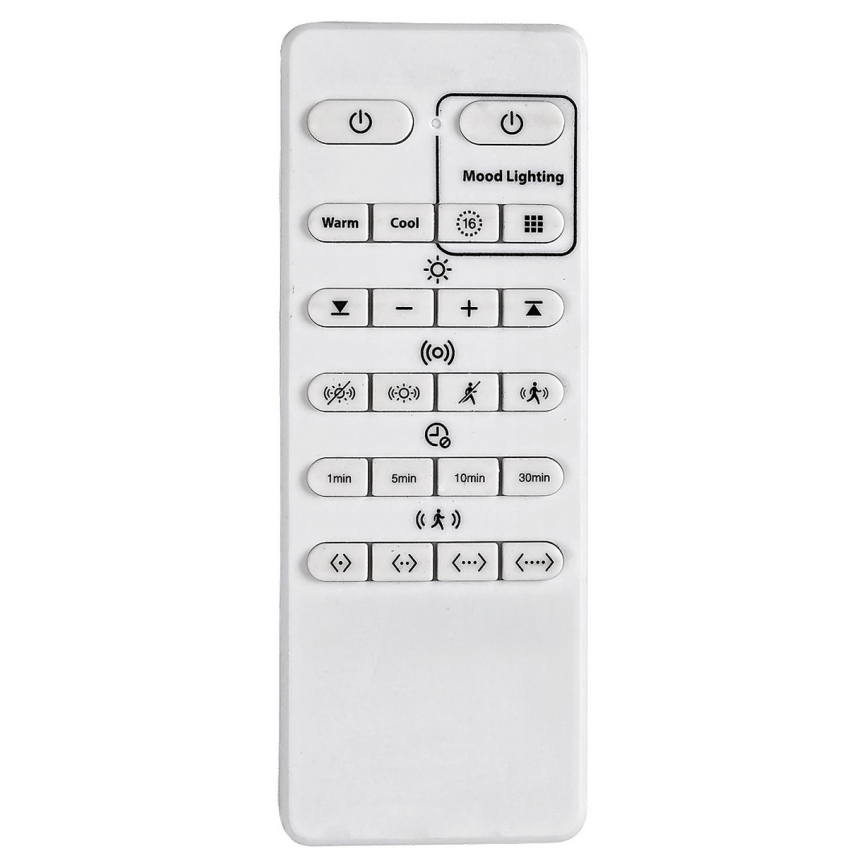 Briloner 3227-015 - LED RGB prigušiva stropna svetiljka sa senzorom TALENA LED/24W/230V crna + daljinski upravljač