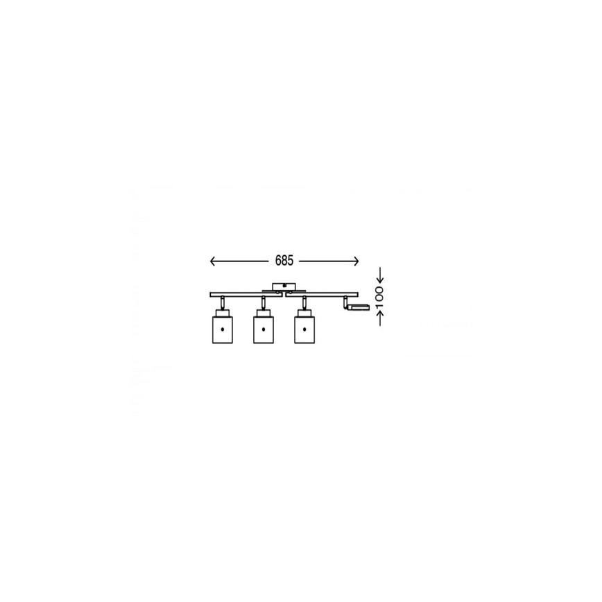 Briloner 3305-047 - LED Reflektorska lampa GLAM 4xLED/4,5W/230V