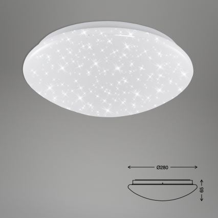 Briloner 3360-016 - LED plafonjera za kupatilo STARRY SKY LED/12W/230V IP44