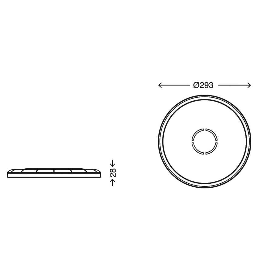 Briloner 3391-014 - LED Plafonjera FREE LED/18W/230V pr. 29 cm