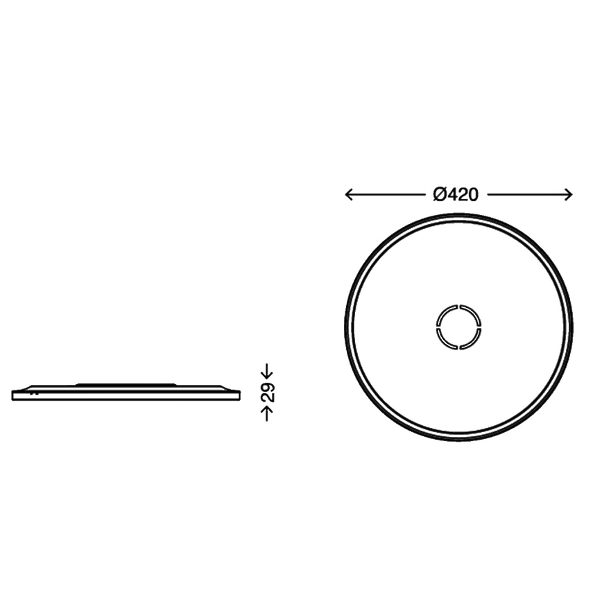 Briloner 3392-015 - LED Plafonjera FREE LED/22W/230V pr. 42 cm