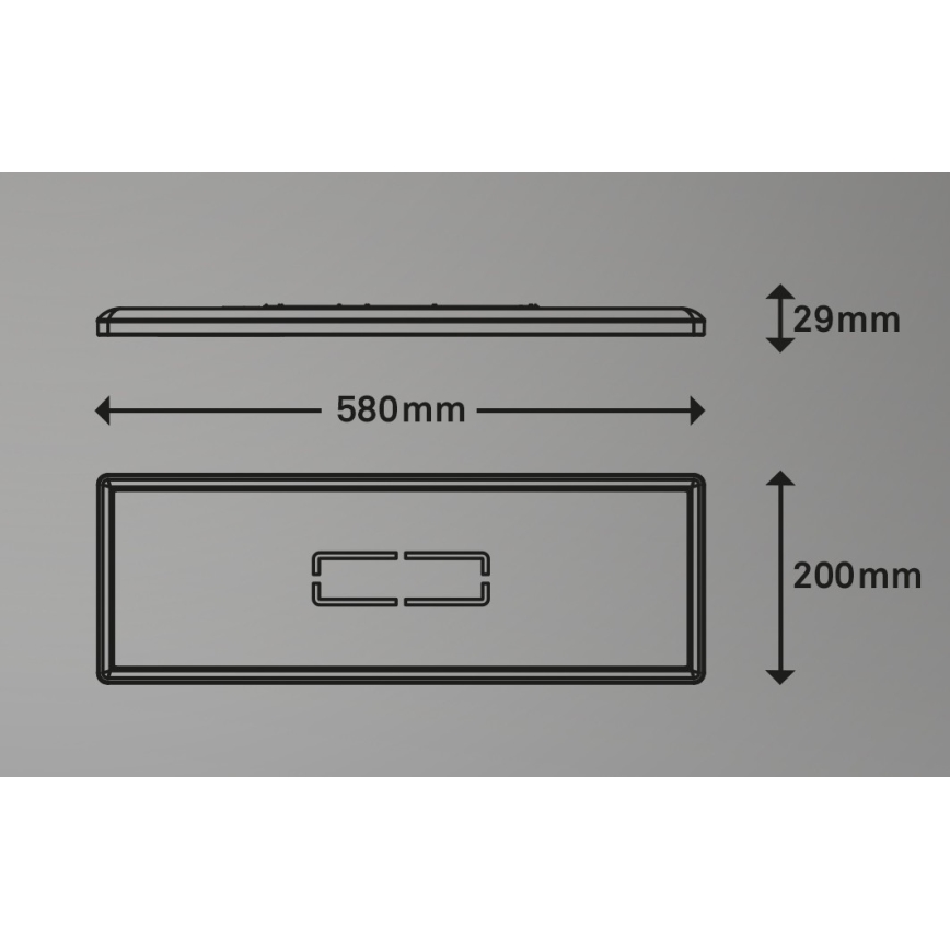 Briloner 3394-014 - LED Plafonjera FREE LED/22W/230V 58x20 cm