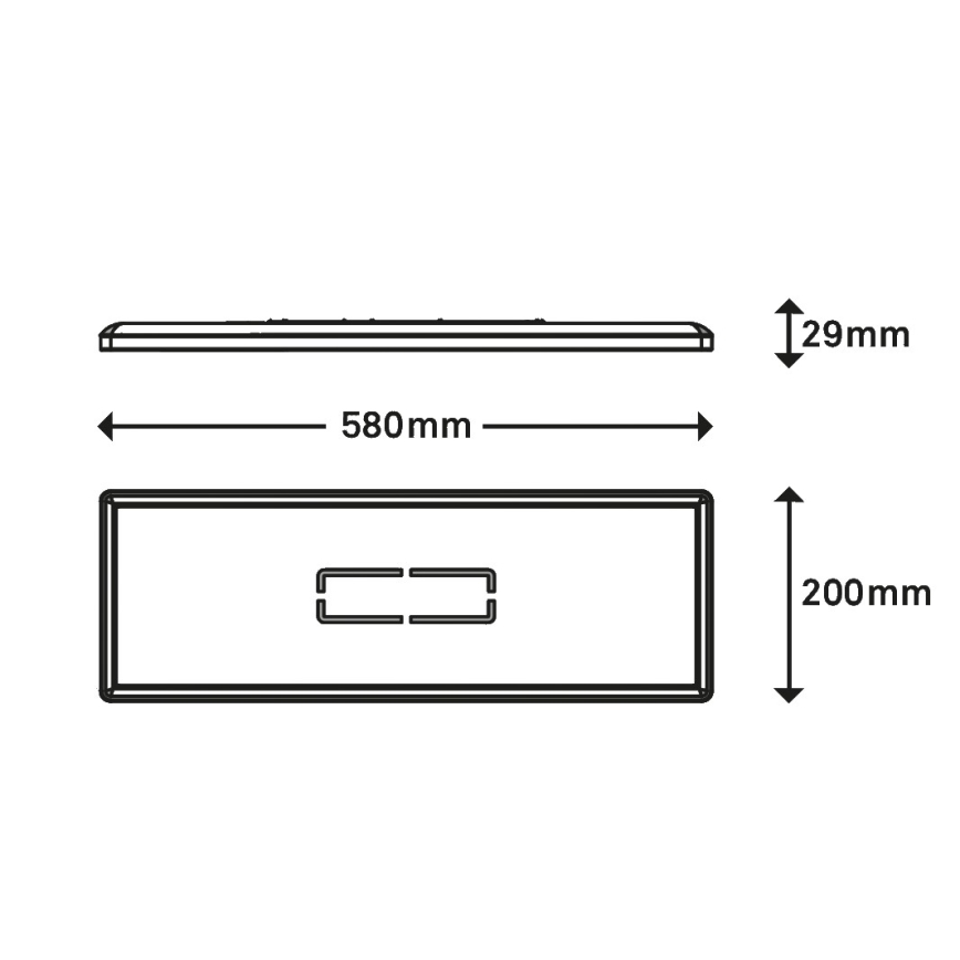 Briloner 3394-015 - LED Plafonjera FREE LED/22W/230V 58x20 cm