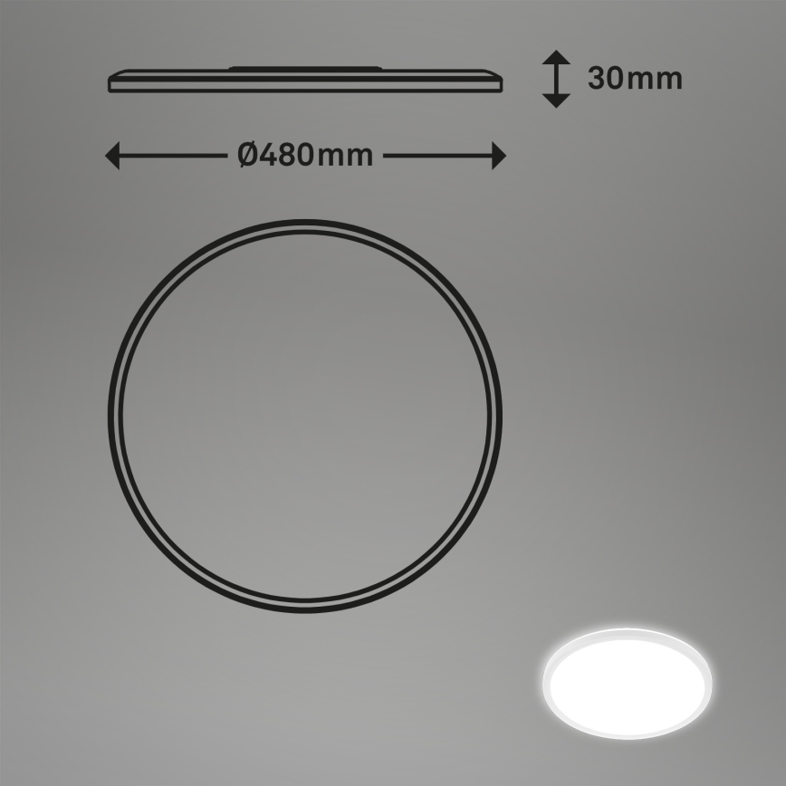 Briloner 3428-016 - LED Plafonjera SLIM LED/30W/230V