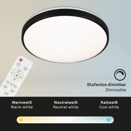 Briloner 3430-015 - LED Prigušiva plafonjera MANNY LED/48W/230V + Daljinski upravljač