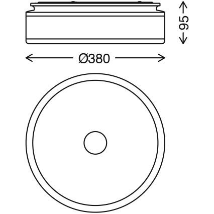 Briloner 3454-115 - LED plafonska svetiljka BLOCK LED/18W/230V
