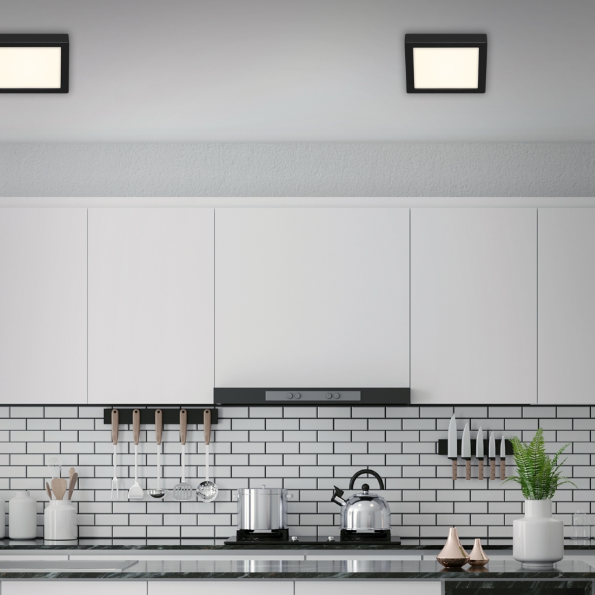 Briloner 3466-415 - LED Plafonjera FIRE LED/16,5W/230V 22,5x22,5 cm