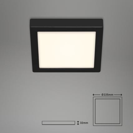 Briloner 3466-415 - LED Plafonjera FIRE LED/16,5W/230V 22,5x22,5 cm