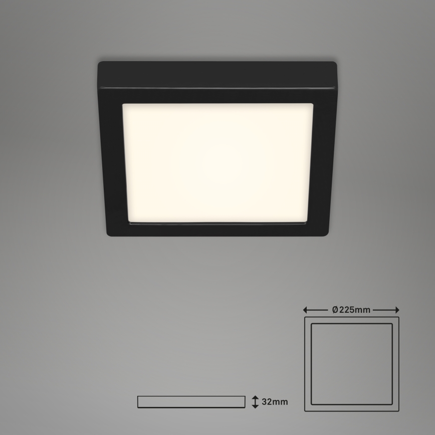 Briloner 3466-415 - LED Plafonjera FIRE LED/16,5W/230V 22,5x22,5 cm