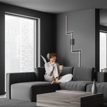 Briloner 3501-015 - LED plafonski luster STAFF 5xLED/4,8W/230V crna