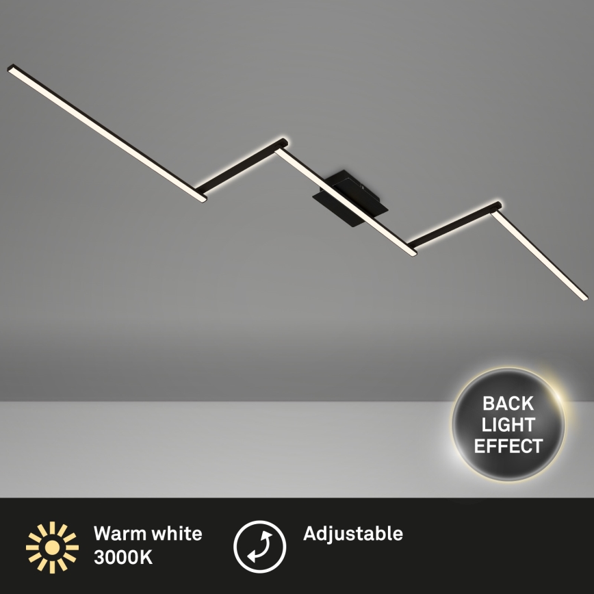 Briloner 3501-015 - LED plafonski luster STAFF 5xLED/4,8W/230V crna