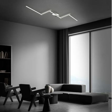 Briloner 3501-018 - LED plafonski luster STAFF 5xLED/4,8W/230V mat hrom