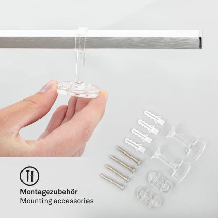 Briloner 3501-018 - LED plafonski luster STAFF 5xLED/4,8W/230V mat hrom