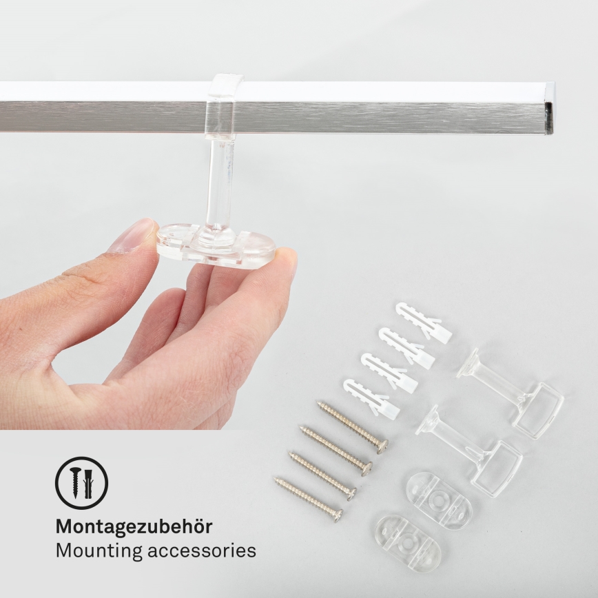 Briloner 3501-018 - LED plafonski luster STAFF 5xLED/4,8W/230V mat hrom