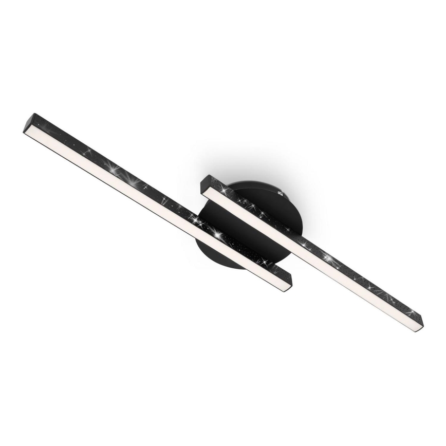 Briloner 3517-025 - LED Nadgradni luster REY 2xLED/6W/230V crno