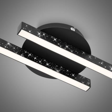 Briloner 3517-025 - LED Nadgradni luster REY 2xLED/6W/230V crno