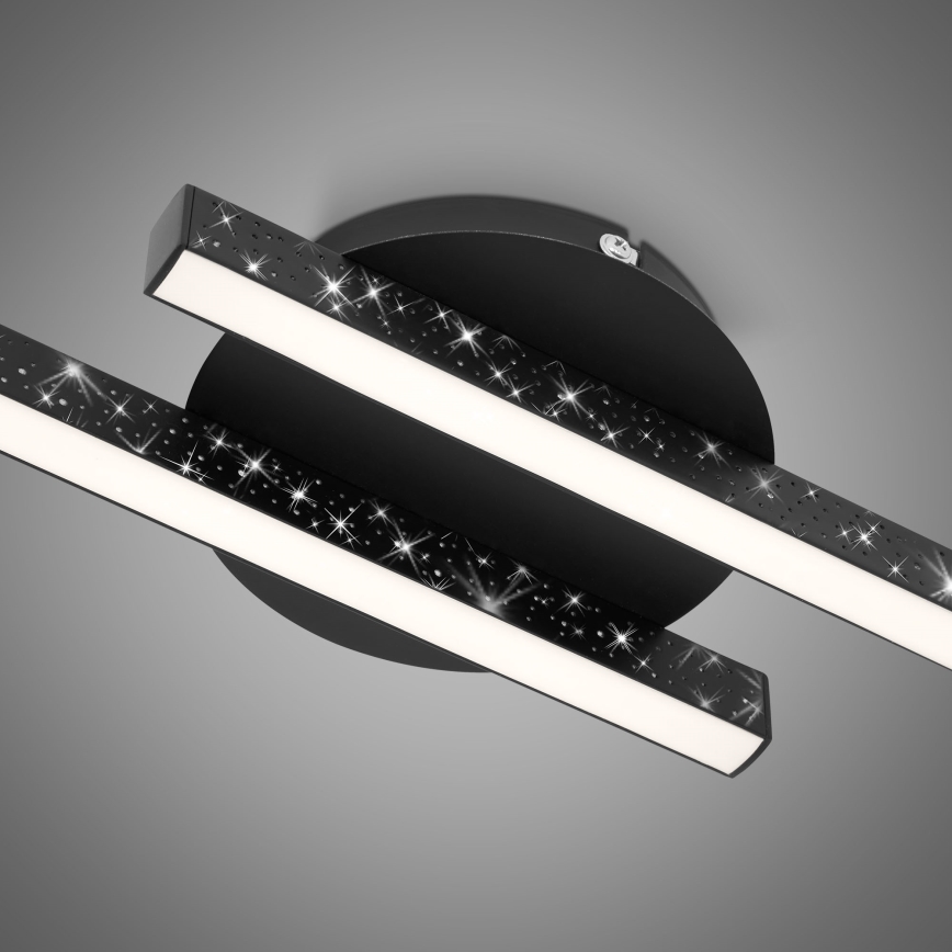 Briloner 3517-025 - LED Nadgradni luster REY 2xLED/6W/230V crno