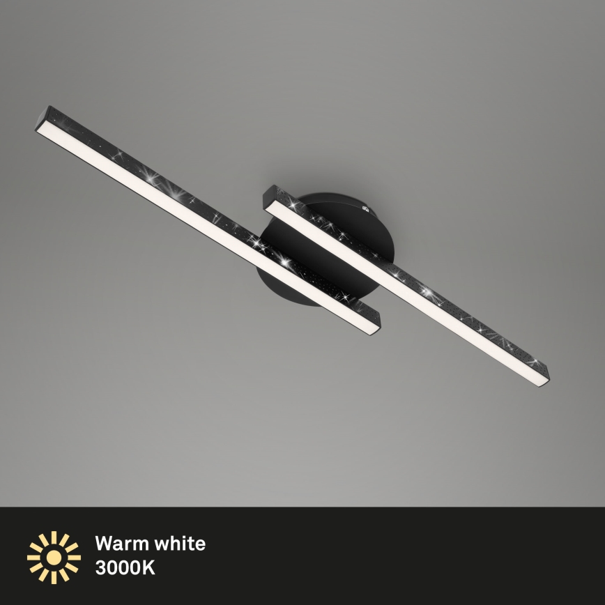 Briloner 3517-025 - LED Nadgradni luster REY 2xLED/6W/230V crno