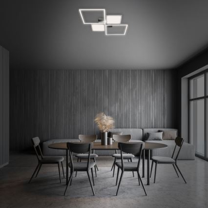 Briloner 3530-018 - LED Prigušivi nadgradni luster FRAME LED/40W/230V 3000-6500K + Daljinski upravljač