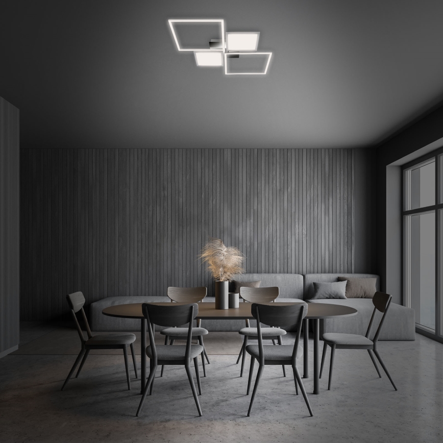 Briloner 3530-018 - LED Prigušivi nadgradni luster FRAME LED/40W/230V 3000-6500K + Daljinski upravljač