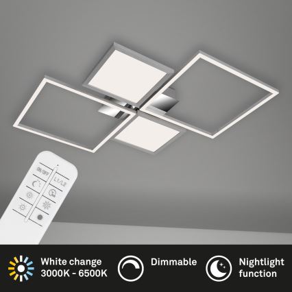 Briloner 3530-018 - LED Prigušivi nadgradni luster FRAME LED/40W/230V 3000-6500K + Daljinski upravljač