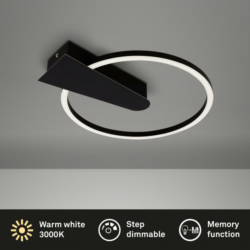 Briloner 3542-015 - LED Prigušiva plafonjera NICO LED/12W/230V crno