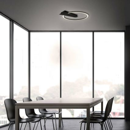 Briloner 3542-015 - LED prigušiva plafonska svetiljka NICO LED/12W/230V crna