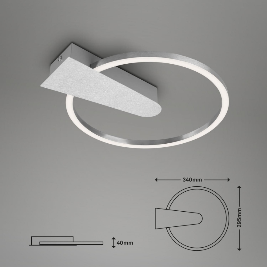 Briloner 3542-018 - LED Prigušiva plafonjera NICO LED/12W/230V krom
