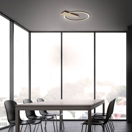 Briloner 3542017 - prigušiva LED plafonska svetiljka NICO LED/12W/230V zlatna