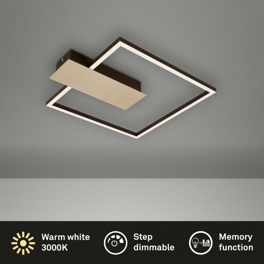Briloner 3544-017 - LED Prigušiva plafonjera NICO LED/12W/230V zlatna