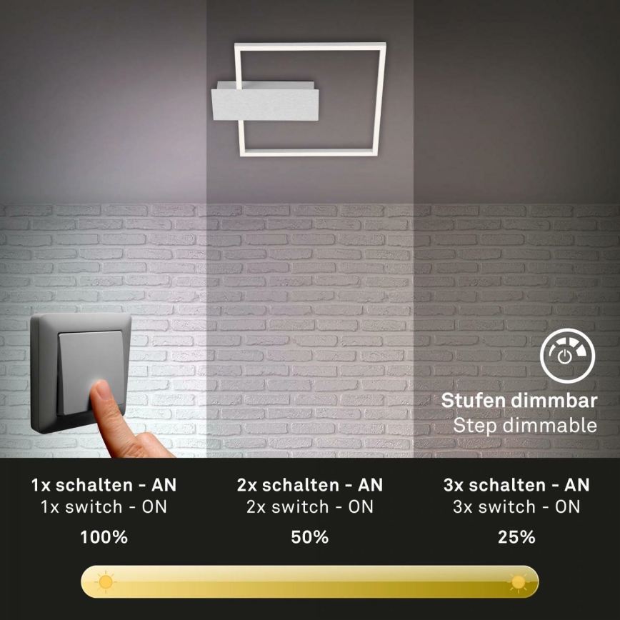 Briloner 3544-018 - LED Prigušiva plafonjera NICO LED/12W/230V krom