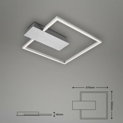 Briloner 3544-018 - LED Prigušiva plafonjera NICO LED/12W/230V krom