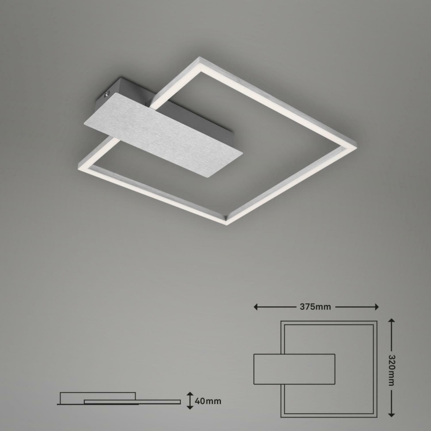 Briloner 3544-018 - LED Prigušiva plafonjera NICO LED/12W/230V krom