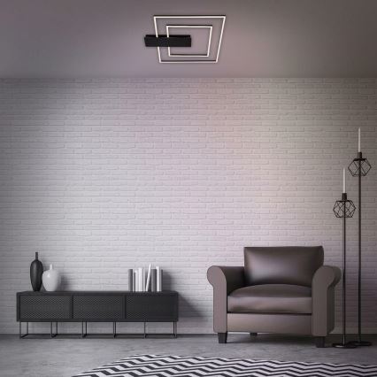 Briloner 3545-015 - LED prigušiva plafonska svetiljka NICO LED/25W/230V crna