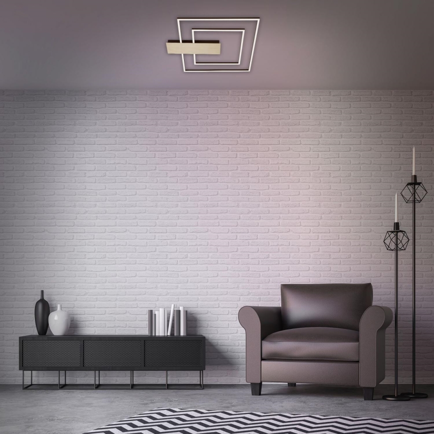 Briloner 3545-017 - LED Prigušiva plafonjera NICO LED/25W/230V zlatna