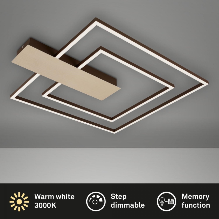 Briloner 3545-017 - LED Prigušiva plafonjera NICO LED/25W/230V zlatna