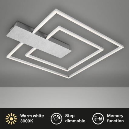 Briloner 3545-018 - LED prigušiva stropna lampa NICO LED/25W/230V mat hrom