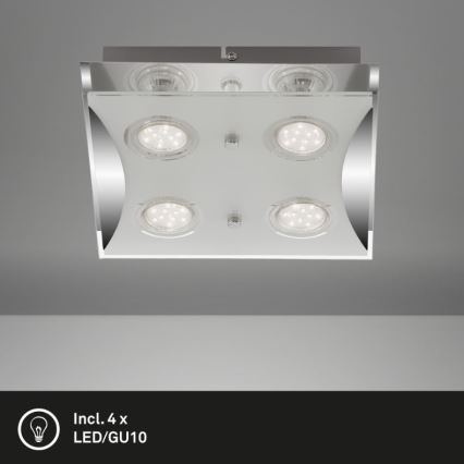 Briloner 3572-048 - LED Plafonjera FLASH 4xGU10/3W/230V