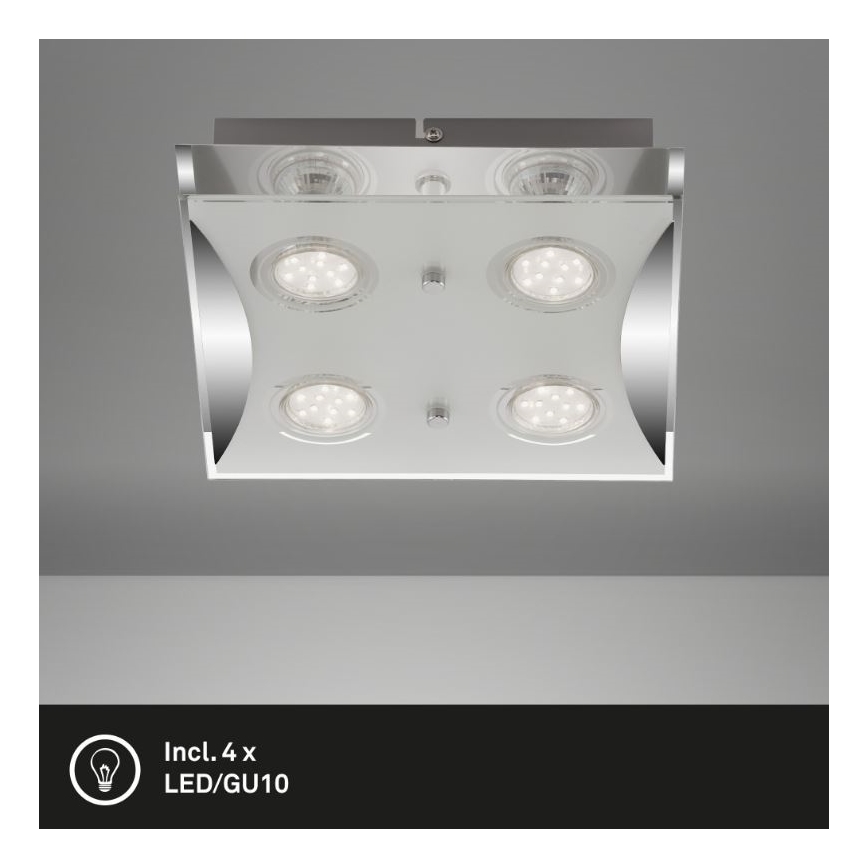 Briloner 3572-048 - LED Plafonjera FLASH 4xGU10/3W/230V