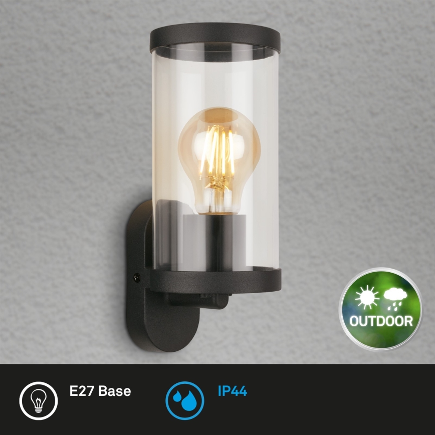 Briloner 3600-015 - Spoljašnja zidna lampa KAIRO 1xE27/12W/230V IP44 crno