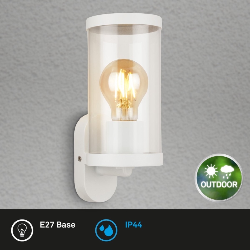 Briloner 3600-016 - Spoljašnja zidna lampa KAIRO 1xE27/12W/230V IP44 bela