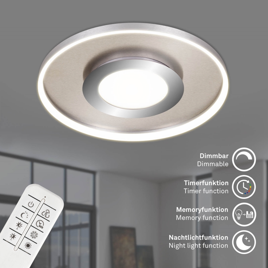 Briloner 3640-012 - LED Prigušiva plafonjera LED/25W/230V 2700-6500K + Daljinski upravljač
