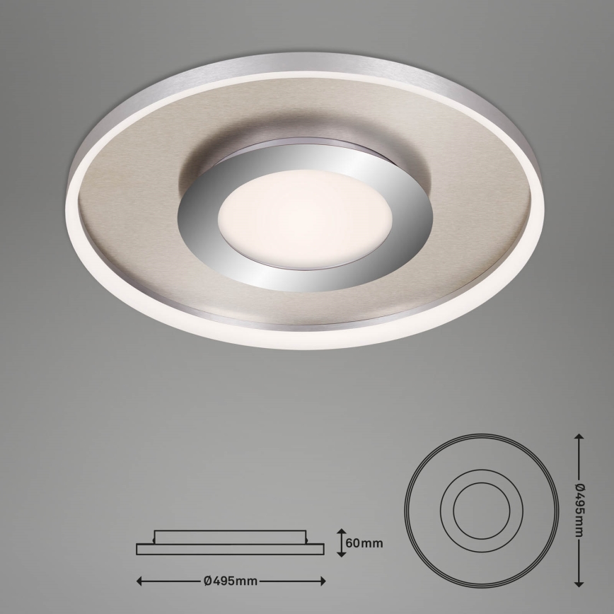 Briloner 3640-012 - LED Prigušiva plafonjera LED/25W/230V 2700-6500K + Daljinski upravljač