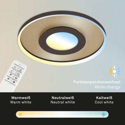 Briloner 3640017 - LED Prigušiva plafonjera FRAME LED/25W/230V 2700-6500K + Daljinski upravljač