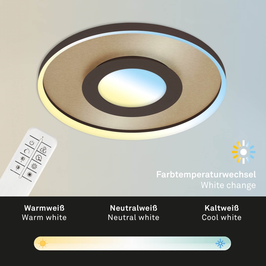 Briloner 3640017 - LED Prigušiva plafonjera FRAME LED/25W/230V 2700-6500K + Daljinski upravljač