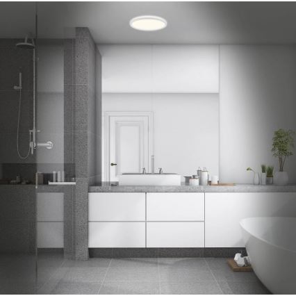 Briloner 3642-416 - LED plafonjera za kupatilo SLIM LED/19W/230V IP44 bela