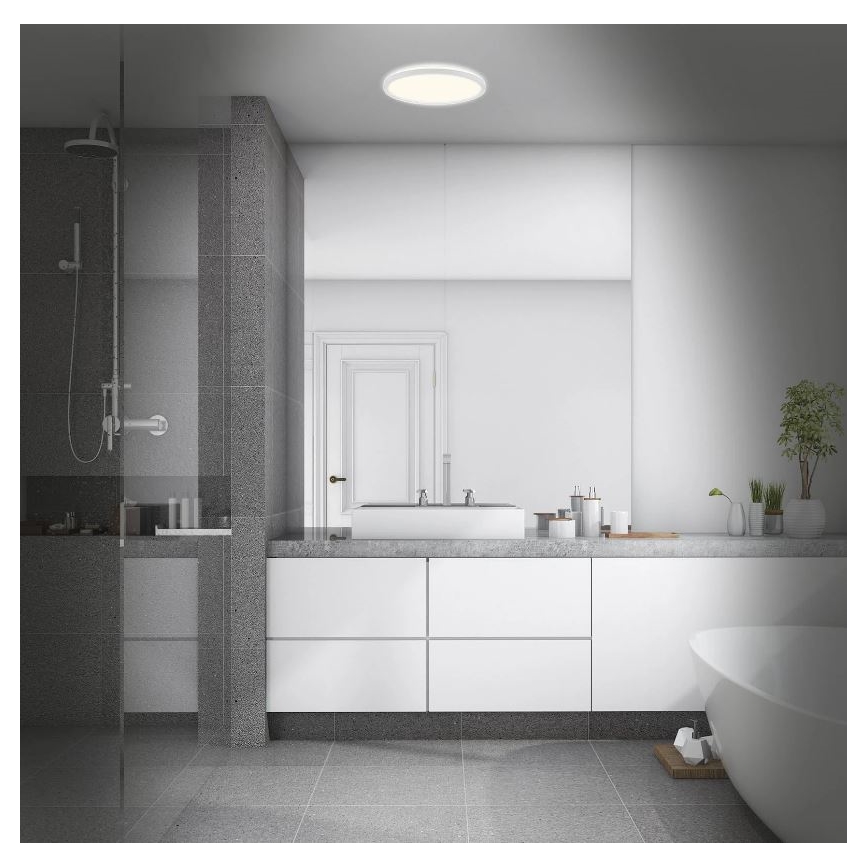 Briloner 3642-416 - LED plafonjera za kupatilo SLIM LED/19W/230V IP44 bela