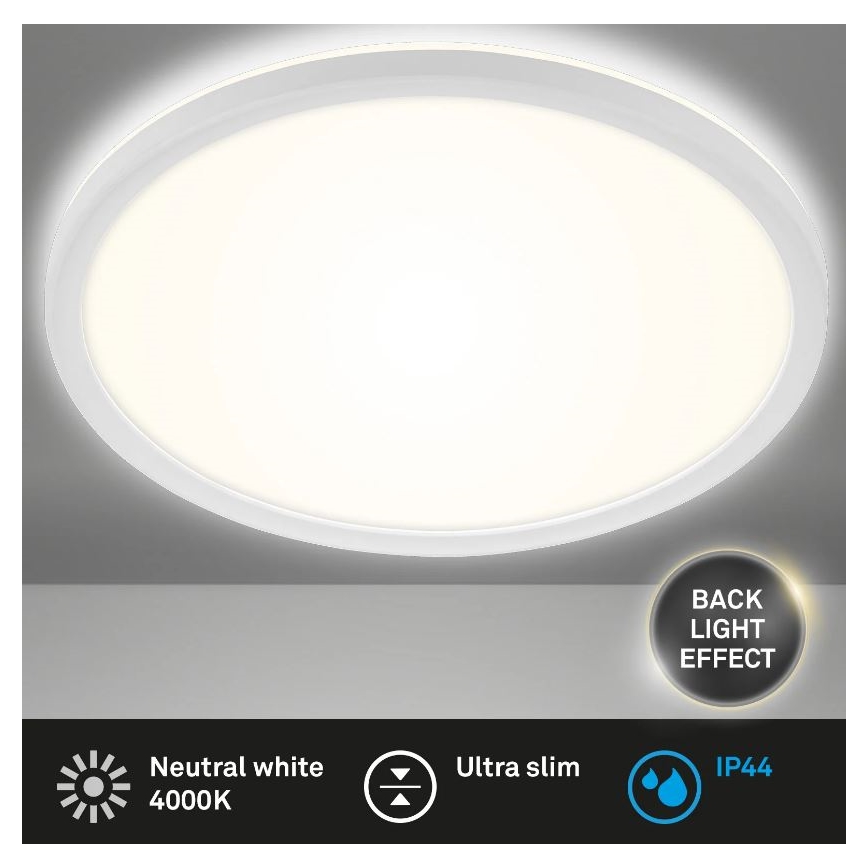 Briloner 3642-416 - LED plafonjera za kupatilo SLIM LED/19W/230V IP44 bela